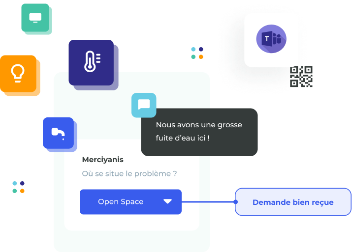 illustration service aux collaborateurs